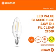 OSRAM LED Value Classic B25C 2.5W E14 2700K