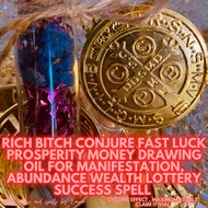 Rich Btch C0njure Fast Luck Prosperity Money Drawing Oil for Manifestation, Abundance Wealth L0tter