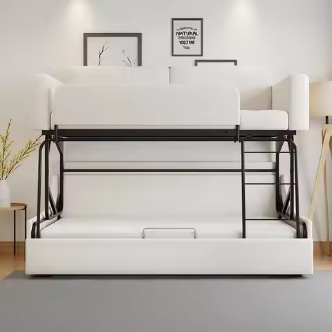 Sofa folding bunk bed small apartment multi-purpose fabric sofa bed children's bunk bed