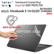 ASUS VivoBook S14 OLED Body Protector S5406 M5406 (2024) - KAKAY Premium 3-pcs MATTE Vinyl