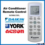 [Ready Stock] Suitable For Daikin / York / Acson Air Conditioner Air Cond Aircond Remote Control