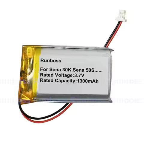 3.7V 1300mAh Battery for PANFU Sena 10S 20S 50S S10 S20 Octelect Sena 20S EVO,30K Motorcycle Wireles