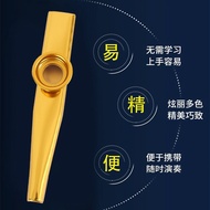 Kazoo logam, alat muzik Orff, kazoo iringan perkusi, mainan muzik pelbagai warna.