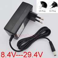 AC Charger DC 8.4V 12.6V 16.8V 21V 25.2V 29.4V 2A 3A 3000mA 18650 Li-ion LiPo Lithium Battery power 