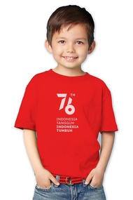 Kaos Baju Tshirt Anak 17 Agustus Hut Ri Indonesia 02 Merah Terlaris