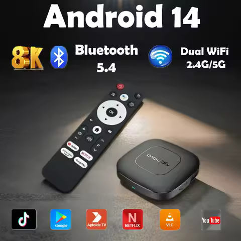 T1 Smart TV Box Android14 Allwinner H313 Bluetooth 5.4 Settings Top Box HDR10 Media Player TV Box Su