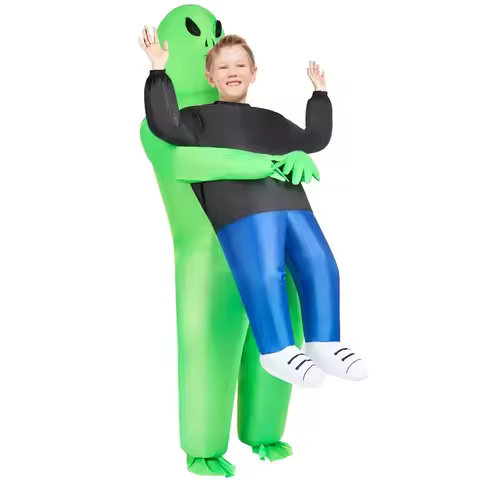 Alien Inflatable Costume Mexico Viral TikTok Cosplay Glow Future Tech Space Halloween Stage Outfit 8