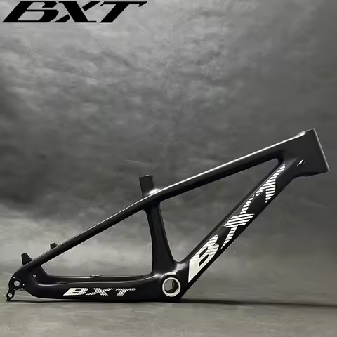 BXT 20er Carbon Fiber MTB Frame, 20inch Disc Brake frame160mm,Thru axle and QR fit Children's carbon