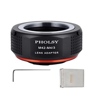 PHOLSY Converter M42 to MFT Camera Lens Adapter for M42 42 mm Screw Mount Lens to M4/3 Micro 4/3 Mic