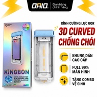 GOR MA-333 3D CURVED iPhone Tempered Glass Anti-Glare - 3D CURVED Beveled FUll 99% Screen