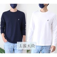 NAUTICA 上衣 衣服 T恤 長袖 Tee 帆船 男裝 帆船牌 美國帆船 素T 【VR7370】美國大衛