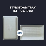 Styrofoam Tray K3 - Size 19x12