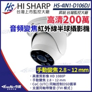 Discontinued Shengrui 1080P Manual Zoom 2.8~12mm Built-In Radio Two-Way Intercom Waterproof Dome Cam