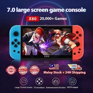 PSP X6 / X7 / X12 / X20 / X80 4.3/5.1/7.0 inch Support NES Retro Game Handheld Konsol Permainan Retr