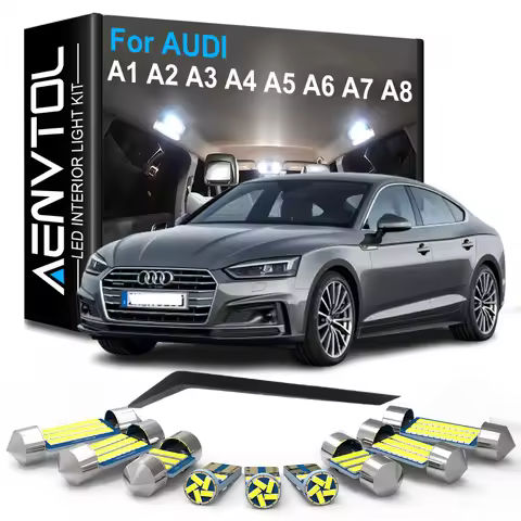 Car LED Interior Lights Kit No Error Canbus For Audi A1 8X A2 A3 8P 8V 8L A4 B5 B6 B7 B8 A5 8T A6 C5