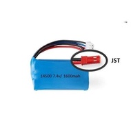 7.4v 14500 1600mah Li-ion rechargeable battery for MN FY WPL D12 D42 C24-1  RC Boat  Aircraft Water 
