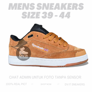 100% BNIB Sepatu Sneakers Casual Kasual Lifestyle Pria-reebok-Club C Bulc Court Brown Leather Suede