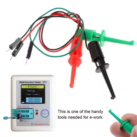 3pcs Dupont Line Transistor Tester Hook Dupont Male Head Test Hook for Electronic Testing IC Grabber