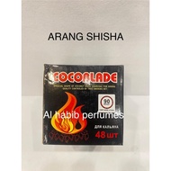 COCOBRICO PREMIUM COCONUT CHARCOAL CUBE FOR SHISHA HOOKAH, ARANG CUBE BBQ , SHISHA high heat (48pcs)