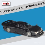 MERAH Maisto 1:18 Mercedes Ben CLK-GTR Street Version SL63 AMG 1955 300S 1967 280SE SL550 Red Black 