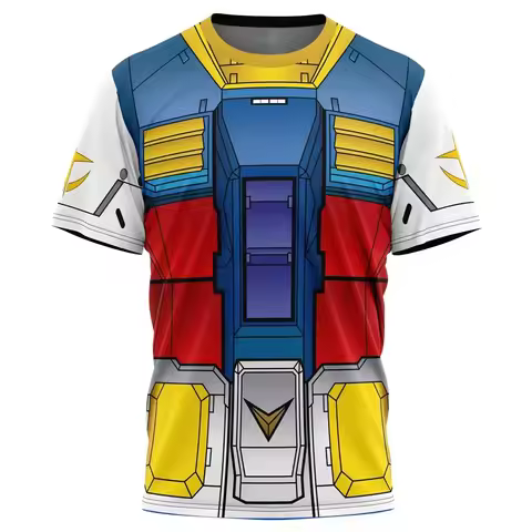 2026 RX-78 Mobile Suit Gundam 0079 Double Sided Full Print T-shirt New Children's Role Playing Adult