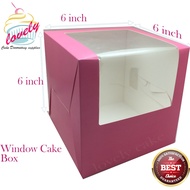 [6x6x6 inch L Sharp ]Cake-Box-Kotak-Kek-Bakery-Packaging-Box-Ready-Stock