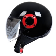 ZEUS ZS 217 BLACK RETRO DOUBLE VISOR