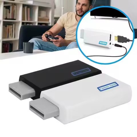Full HD 1080P WII to HDMI 3.5mm Audio For PC HDTV Monitor Display Converter Wii To HDMI Adapter WII 