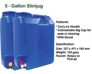 5 GALLON SLIM JUG/ WATER CONTAINER