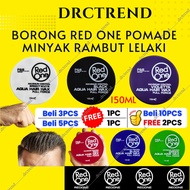 BORONG RED ONE AQUA HAIR WAX 150ML POMADE RAMBUT LELAKI HIGH QUALITY POMADE  RED ONE HAIR WAX STRONG