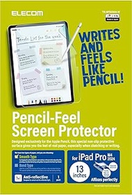 Elecom TB-APS12924-W iPad Pro 13 Inch (M4) 2024 Model Film, Paper Texture, Kent Paper Type, Anti-Gla