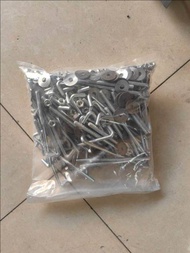 J BOLT SET/ HOOK BOLT/ ROOFING SCREW - 1/4 X 2 1/2  3 4 (100 SETS)