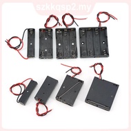 5PCS 1/2/3/4 Slot AAA Battery Case 1.5v 3v 4.5v 6v Box AAA Battery Holder Leads 1xAAA 2XAAA 3XAAA 4X