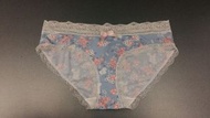 包平郵 $88@3 (BBC-071) 女裝內褲( S/M/L) 淺藍色碎花 滑料 比堅尼款 喱士 蕾絲花邊 Baby Blue Floral Angle Lace Trim Bikini Under