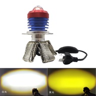 H4 Scooter Motorcycle led Car Light HS1 Electric Vehicle led Modified Headlight Three-Claw Two-Color