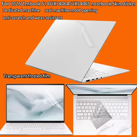 For New ASUS Zenbook S14 S16 2026 body film UX5406A/UX5406AS Laptop skin sticker UM5606G/UM5606W com