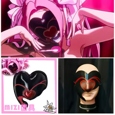 Alien Stage Blood Stage Mizi Cosplay Face Mask Prop Half Face Mask Anime Merch for Halloween Party C
