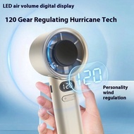 M11 Handheld Fan – 120 Wind Speeds, Fast Charging, LCD Display, Portable USB Rechargeable Fan