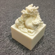 象牙果龍形雕刻擺件 - 有助於獲得晉升 擺件已在廟宇開光