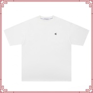 100% Original Calvin Klein Baju-T lelaki classic large print letter Baju-T wanita embroidered armban