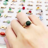 Authentic Us 10k Gold Jade Ring