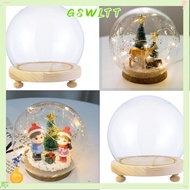 GSWLTT Glass cloche Home Decor Terrarium Tabletop Spherical Terrarium Jar Transparent Bottle Flower Storage box