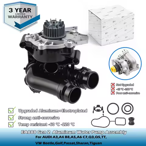 Aluminum Water Pump Assembly 06H121026 For AUDI A3,A4 B8,A5,A6 C7,Q3,Q5,TT,VW Beetle,Golf,Passat,Sha