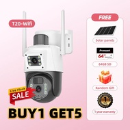 New product DUAL Solar T20-WIFI # ]V380 Pro DUAL SOLAR Power 2MP+2MP Wireless Outdoor Waterproof PTZ
