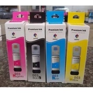 Bộ mực in 4 màu 003 cho máy in Epso L1210/L1250/L3210/L3250 - mực nhập khẩu