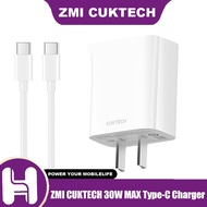 Zmi CUKTECH A18C 30W MAX Type-C Charger GaN Fast Charger Head PD Universal Type-C Charger