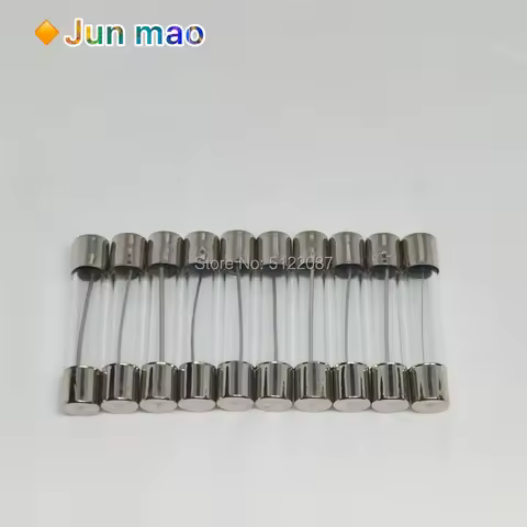 6*30mm Glass Fuse Tube Fuse 6x30mm 250V 0.5A 1A 2A 3A 4A 5A 6A 8A 10A 12A 15A 20A 25A 30A Fast Fusin