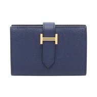 【二手】愛馬仕 HERMES 卡包 Bearn Mini Bleu de Plus 其他 Bearn Mini Bleu de Plus 女士二手 A