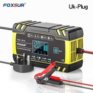 Foxsur 12V 24V Car Battery Charger Motorcycle Lorry Repair Charging