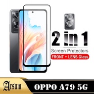 LAYAR OPPO A79 5G 2-in-1 Tempered Glass Screen Package with Free Tempered Glass Camera